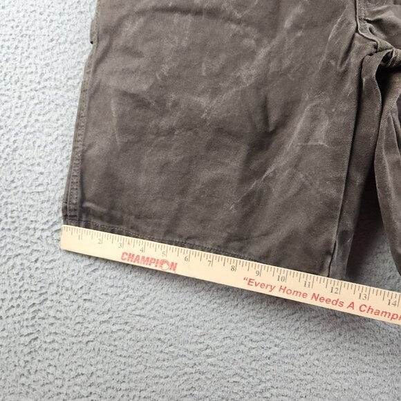 Carpenter Canvas Shorts Mens 34 Regular Hammer Loop Workwear Utility Faded Brown - Picture 5 of 11